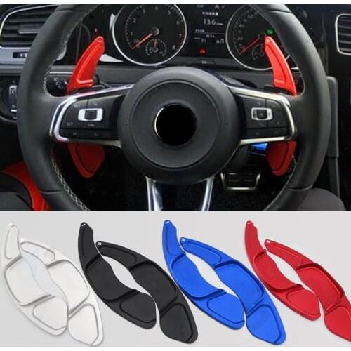 1 Pair Car Aluminum Alloy Quick Shifting Steering Wheel Shift Paddle Extender For VW Golf Polo GTI R Rline MK7 MK7.5 Volkswagen