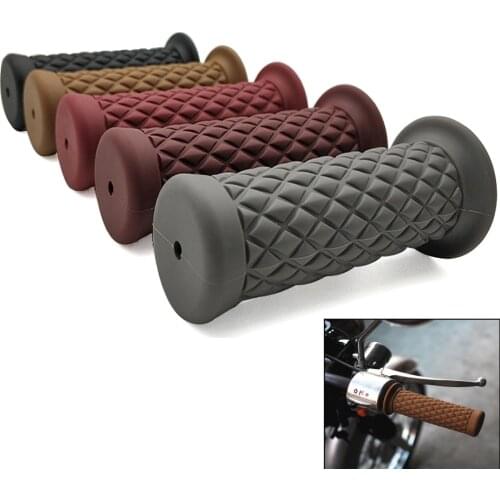 For Yamaha MT07 MT09 MT10 mt 07 09 10 mt-07 Suitable 7/8'' vintage rubber motorcycle grip parts for cafe racer moto handlebar