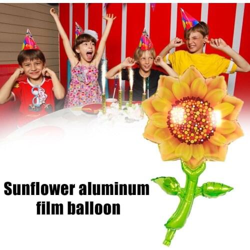1pc Sunflower Party Balloons Sunflower Aluminum Foil Balloons Birthday Ballons Baby Birthday Shower Kids Party Bee Decorati A9X5