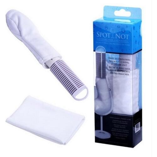 Dries and polishes without leaving spots or lint Special glass brush set for wine glasses fiber cloth absorbs water