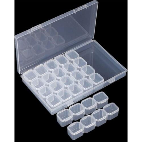 Diamond Painting Accessories Boxes Dismountable Diamond Embroidery Storage Organizer Home Cross Stitch Cases Nail Art Rhinestone