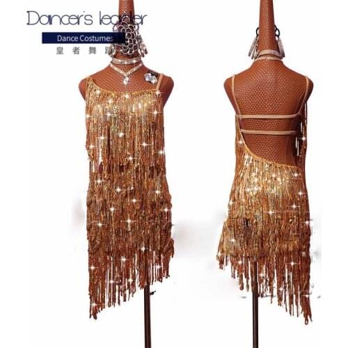 New Latin Dance Dress Competition Dress Costumes Skirt Performing Dress Adult Customize Children Red Matador Skirt Split Skirtes