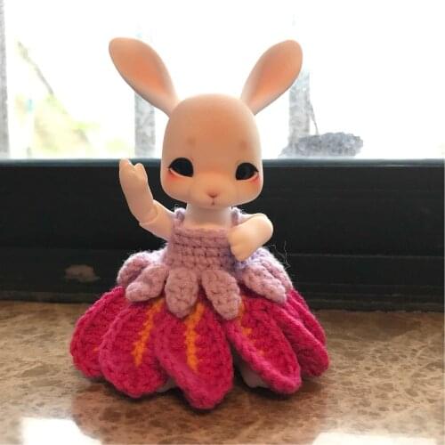 1/12 BJD Doll-Tobi Rabbit 2 Faces Premium Resin Free Eyes