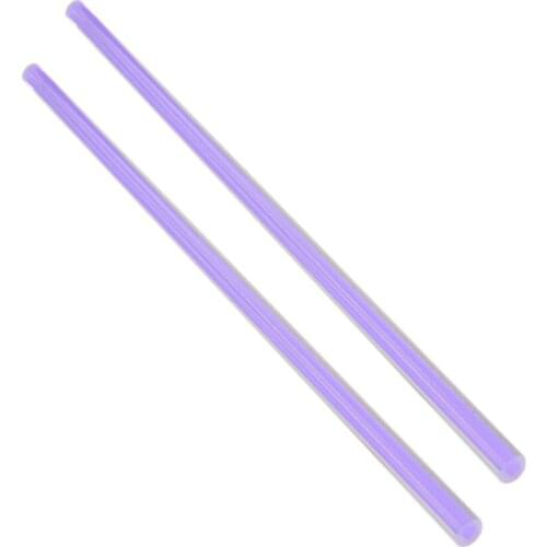 Fielect 1/2pcs Hot Acrylic Rod Plexiglass Linear/Twist Rod Height 250/500mm Diameter 8mm Light purple/Deep purple/Dark blue/Pink