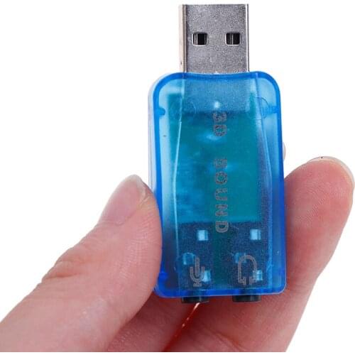 3.5mm Mini External 3D USB Sound Card 5.1 Channel Audio Card Adapter Speaker Microphone Earphone Interface For PC Computer