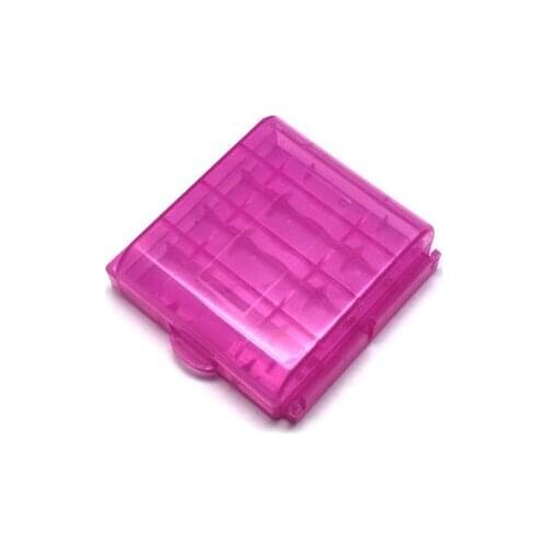 4Pcs/lot Mini Portable Plastic Battery Case Holder Storage Box For AAA/AA Battery Rechargeable Full Cover Top Quality #233