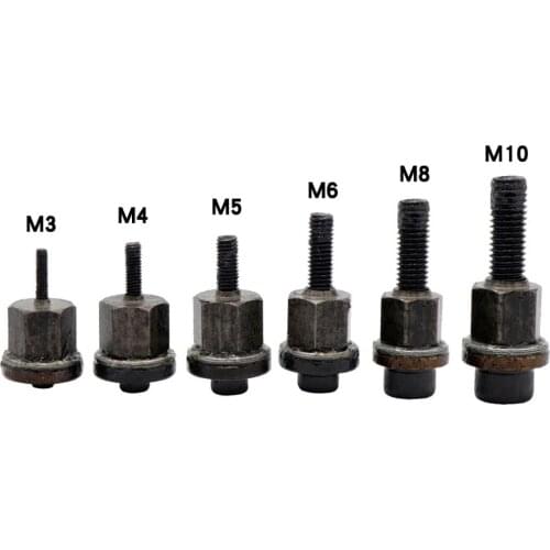 6Pcs Hand Rivet Nut Head Nuts Simple Installation Manual Riveter Rivnut Tool Accessory for Nuts M3 M4 M5 M6 M8 M10 Retail