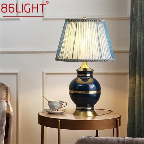 86LIGHT Ceramic Table Lamps Brass Desk Light Modern Home Decoration for Living Room Dining Room Bedroom