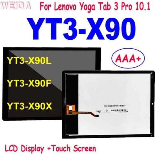 AAA+ 10.1" For Lenovo Yoga Tab 3 Pro 10.1 YT3-X90 LCD YT3-X90L YT3-X90F YT3-X90X X90 LCD Display Touch Screen Digitizer Assembly