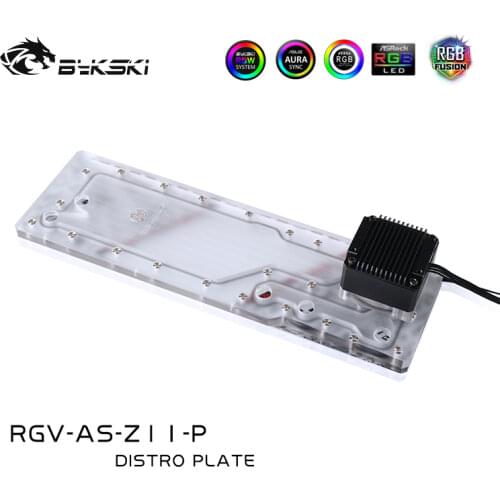 BYKSKI Acrylic Distro Plate For ASUS ROG Z11 Computer Case,RGB Reservoir,Water Tank Support Motherboard Control,RGV-AS-Z11-P