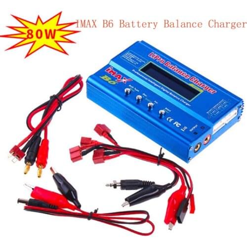 IMax B6 Balance Charger 80W 6A max with 12V 5A power adapter Model Li-Po/Li-Fe/Ni-MH/Li-lon/Ni-Cd/PB Battery Charger