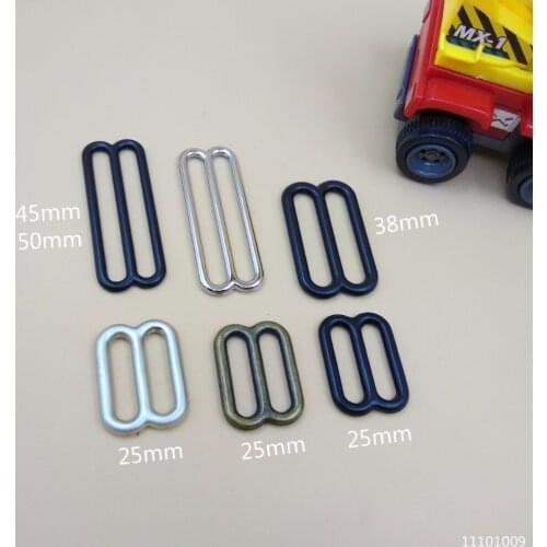 1" 1.5" 2" For 25/38/45/50mm Webbing Zinc Alloy Adjustable Buckle D Dee Ring Slider For Backpack Bag Straps Hardware Accessories