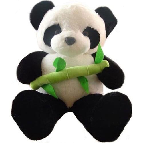 Cute Simulation Animal Bear Plush Toy Giant Soft Bamboo Panda Doll Hug Pillow for Children Birthday Gift Decoration 100cm