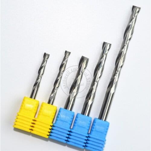 1PCS-CNC tungsten solid carbide wood tool, wood milling cutter,woodworking insert router bit,2 flutes end mill,MDF,PVC,Acrylic