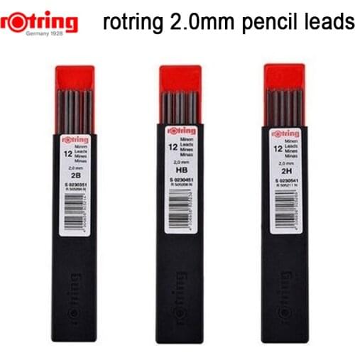 Rotring 2.0mm mechanical pencil lead HB 2B 2H automatic pencil refills Sketch design 1 Piece