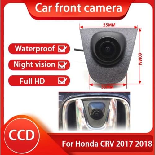 Full HD Waterproof Night Vision CCD Car Front View Logo Parking Camera For Honda CRV 2017 2018 Installed under the car logo