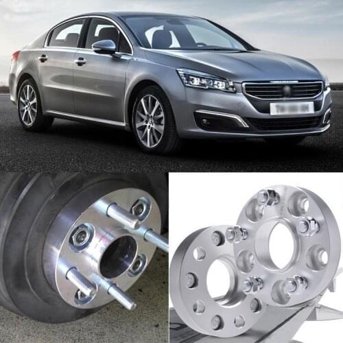 For Peugeot 508/407/607 Auto Wheel Spacer 4pcs 5X108 65.1CB 25mm Thick Hubcenteric Wheel Spacer Adapters High Quality