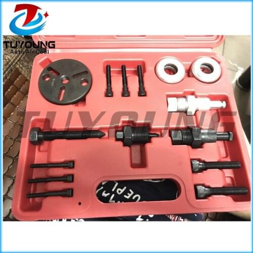 Air Conditioner Car Compressor Clutch Hub Remover Installer Kit Removal Tools 15 piece suit combination