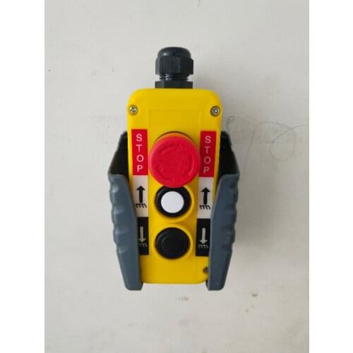 Red Emergency Stop Up Down Push Button Switch PG13.5 Cable 400V for Hoist Crane T-2M