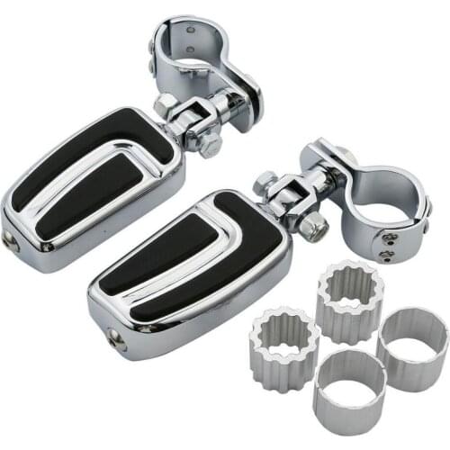 Motorcycle 1'' 1-1/4'' 1-3/8'' Adjustable Highway Bar Footpeg Clamps For Harley Touring Road King