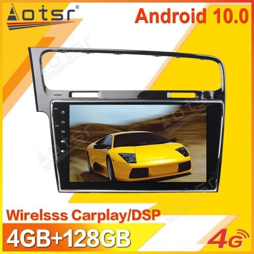 Android Car Multimedia Stereo Player For Volkswagen VW Golf 7 2013 2014 2015 Tape Radio Recorder GPS Navigation Head Unit 2 Din