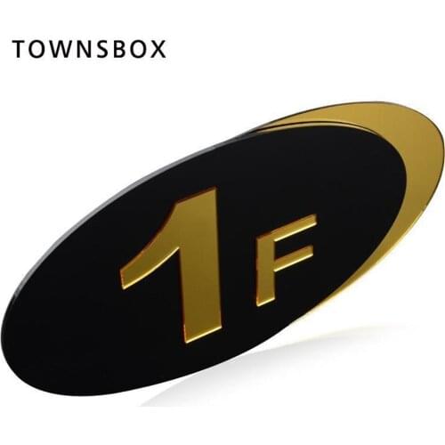 Signage Customized Acrylic Board Floor Number Plate Door Sign Wall Mounted Index Signboard High Grade Door Number Sign Sticky