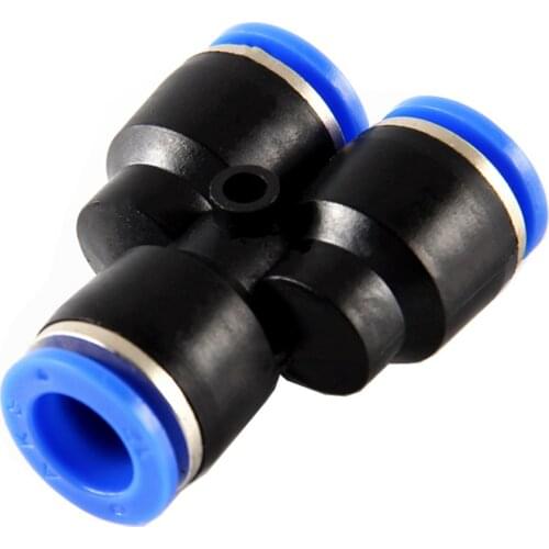 PY pneumatic connector tee connector 4-16mm air hose quick plug connector pneumatic component plastic pipe joint fittings