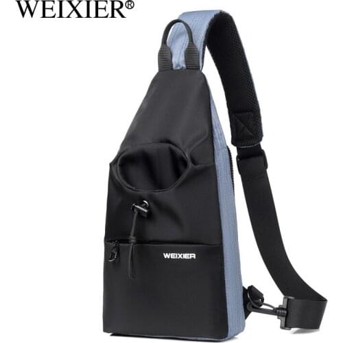 Casual Crossbody Chest Bag With Bottle Holder Sling Shoulder Mens Bag Lightweight Male Bags Pouch DayPack for Men Travel Sport