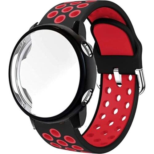 For Samsung Galaxy Watch Active 2 44mm 40mm strap Smart Watch Silicone band Case cover Galaxy Watch Active 2 42 46 Full coverage