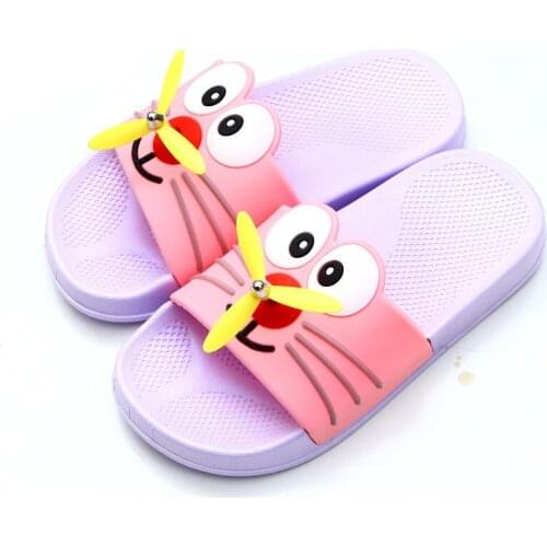 2020 Summer Childrens Sandals Adorable Cartoon Childrens Shoes Boy Girl Beach Slippers Pvc Breathable Non-slip Kids Slippers