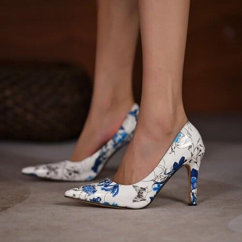 Snake Print Women Sandals Summer Sexy Single Shoes Metal Chain High Heels Office Ladies Pumps Fashion Female Thin Heels Shoes