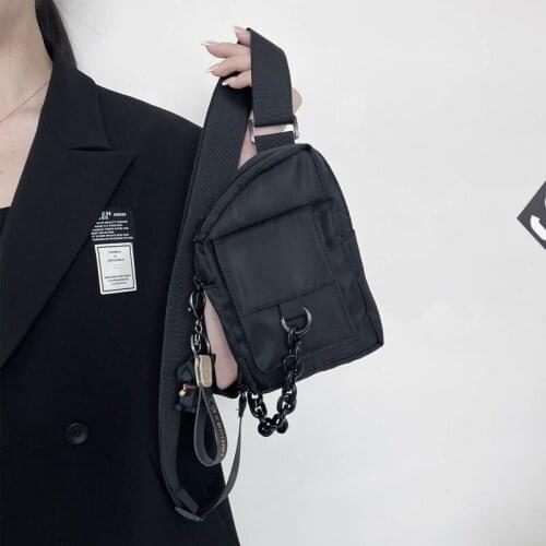 Black Chest Bag 2021 Fashion Crossbody Bag For Men Multi-Function Anti Theft Purse Phone Pouch Unisex Travel Messenger Bags