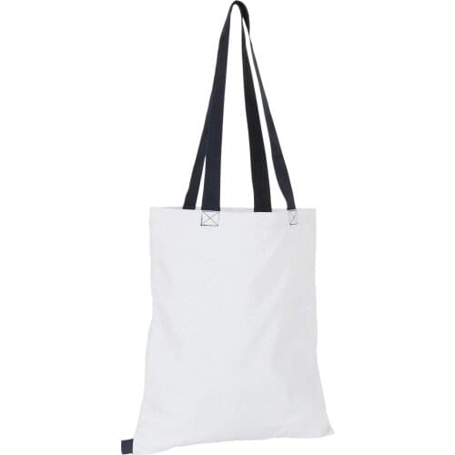 Bolsa De Compra Modelo Hamilton Color Blanco / Marino