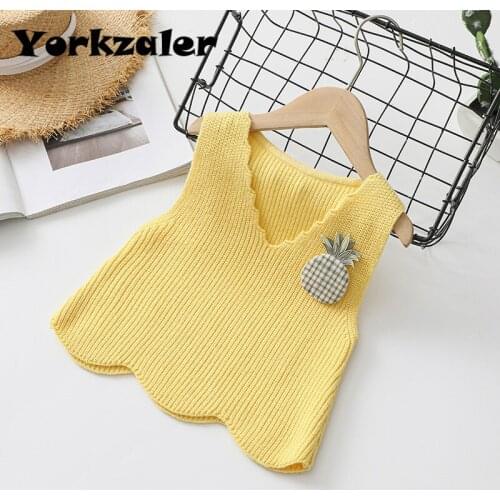 Girls Sweaters Sleeveless Autumn Clothing Baby Girl V-neck Knitted Winter Clothes Warm Vest Coat Baby Kids Clothing