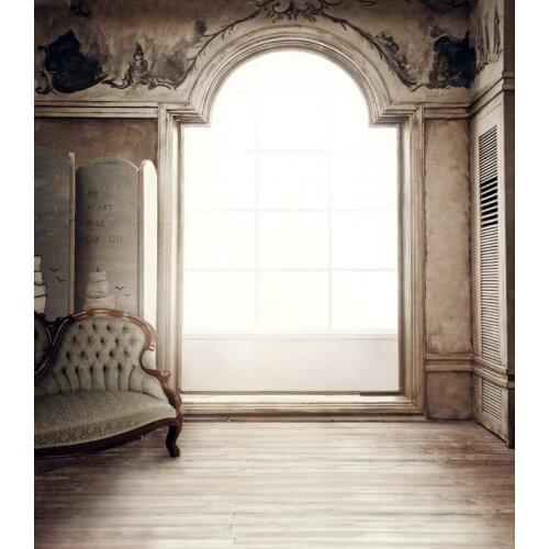 TR 8X8FT Photo Studio Background Bright Window Retro Sofa Indoor Photography Wedding Backdrop Custom Size Family Photo Shoots