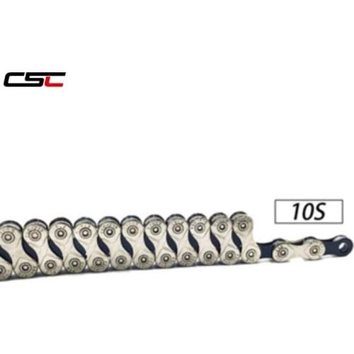 Bicycle chain 10 speed hollow bike chains 10S speed 116 links ultralight 316g MTB mountain road bike variable 18 27 speed boxed