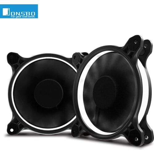JONSBO Eclipse Eclipse PLUS-Glare White 12CM Chassis Fan (LED light-up fan/mainboard 3PIN interface + power supply D-port interf