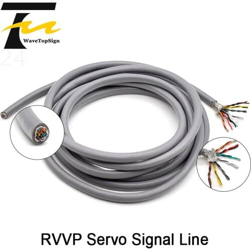 WaveTopSign Special Soft 0.2 Level RVVP Shielding Encoder Line Servo Signal Line Wear-Resisting Folding 4 5 6 8 14 2 3 Cores