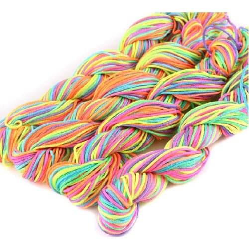 0.8mm 25meters/bundle, Colorful line,Chinese Knitting Strings,Polyester Lines,Cords/Wire Jewelry Findings/Fittings