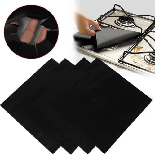 1/2/8Pcs/set Gas Stove Cooker Protectors Cover/liner Clean Mat Pad Kitchen Gas Stove Stovetop Protector Kitchen Accessories