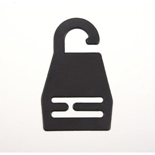 200pcs Black Plastic Necktie Hanger Hook For Ties Garment Accessories