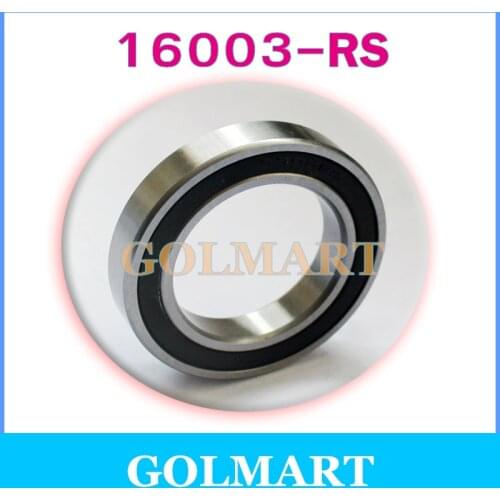 3pcs/lot sealed 16003RS steel deep groove ball bearing 17x35x8 mm 16003-2RS ball bearing 17mm diameter 16003 bearing