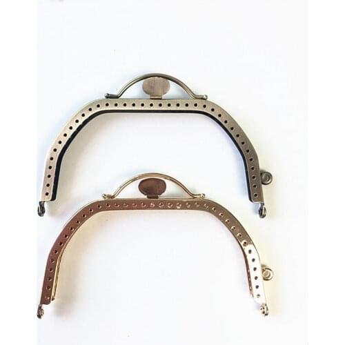 12.5cm women diy coin bag purse frame sector even edge metal bag making clasp hardware accessories 5pcs/lot