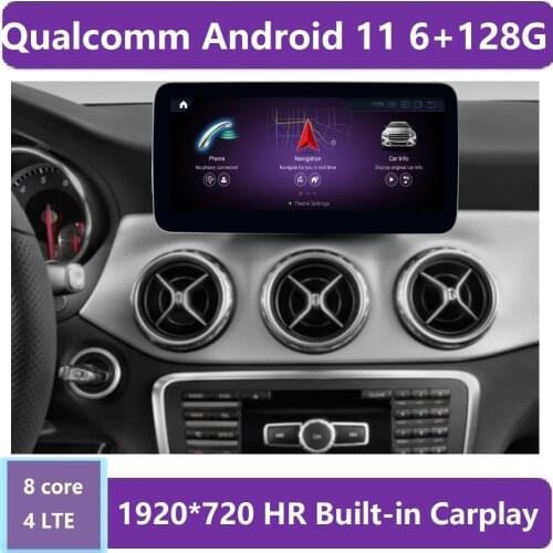 Android 10 Qualcomm 8 Core Touch Screen Multimedia Player Display Navigation BT GPS For Mercedes Benz A CLA GLA CLass 2013-2018