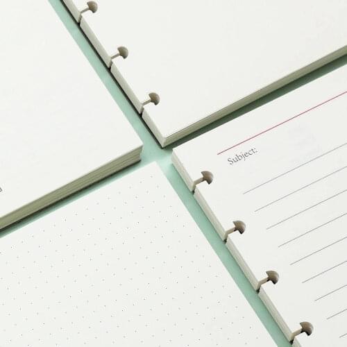 A5 Notebook Filler Inner Paper Mushroom Hole Notepad Inside Page Diary Weekly Monthly Plan Of Replacement Office Accessories Bin