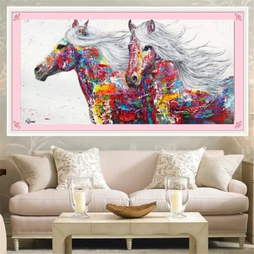 New 5d diamond embroidery sale horse 5d diamond painting full home decor 5d diamond mosaic sale wall sticker rhinestone pictures