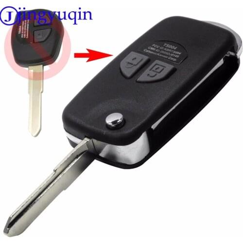Modified Flip Folding Remote Car Key Shell For Suzuki Swift Grage Vitara Alto Auto Accessories 2 Buttons Key Case Cover