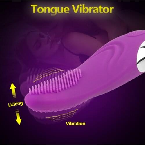 Erotic Licking Tongue Vibrator Clit Oral Blowjob Dildo Nipple Clitoris G Spot Stimulator Massager Adult Sex Toys for Woman
