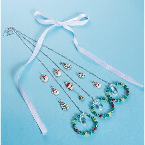 Crystal Bead Suncatcher Christmas Tree Prisms Moon Pendant Pendulum Window Hanging Decor Living Room Decoration Accessories