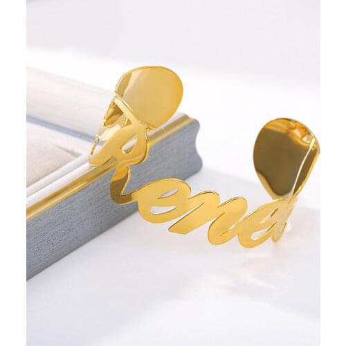 Mumuxing Charm Ladies Trend Bracelet Custom Name Stainless Steel Personalized Jewelry Mens Big Bracelet Birthday Party Gift